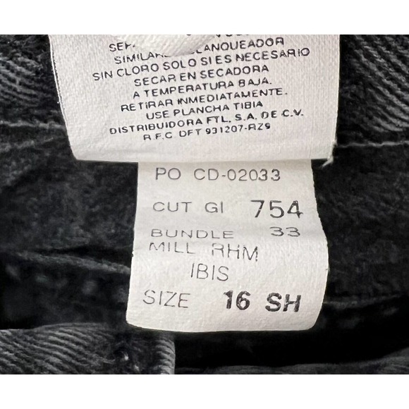 Gitano High Waist Mom Jeans Womens Size 16 Short Relaxed‎ Fit Faded Black Denim - Picture 4 of 14